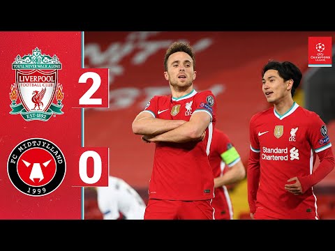 Highlights: Liverpool 2-0 Midtjylland | Jota and Salah seal the win at Anfield