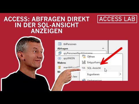 Access: Abfragen direkt in der SQL-Ansicht öffnen