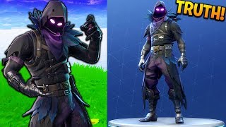 the TRUTH behind the RAVEN SKIN in FORTNITE! (Fortnite Mythbusters)