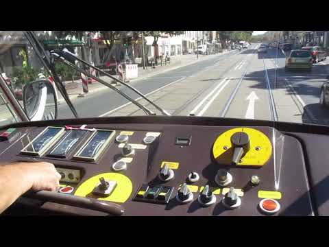 Kurze Mitfahrt im Fahrschulwagen Tatra T4D 774 in Magdeburg.