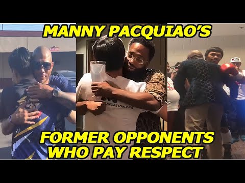 MANNY PACQUIAO'S Top 10 Former Opponents Who Pay RESPECT and VISIT his Trainings | LEGEND!