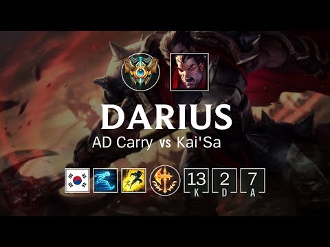 Darius ADC vs Kai'Sa - KR Challenger Patch 8.19
