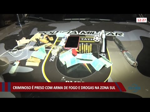 Criminoso é preso com arma de fogo e drogas na zona sul de Teresina 21 07 2021