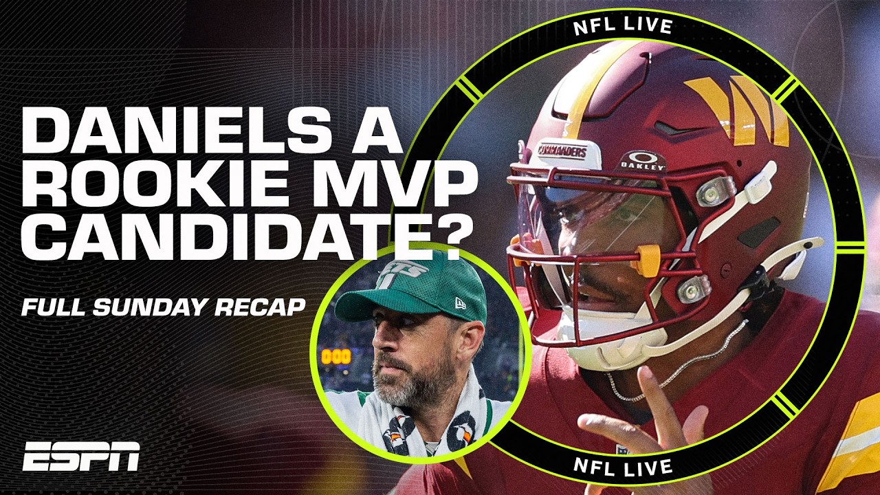 Could Jayden Daniels be MVP as a ROOKIE? 😮 Vikings READ Aaron Rodgers 👀 + MORE RECAPS 🔥 | NFL Live