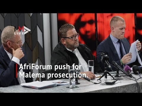 AfriForum push for Malema's prosecution ''He believes he is above the law."