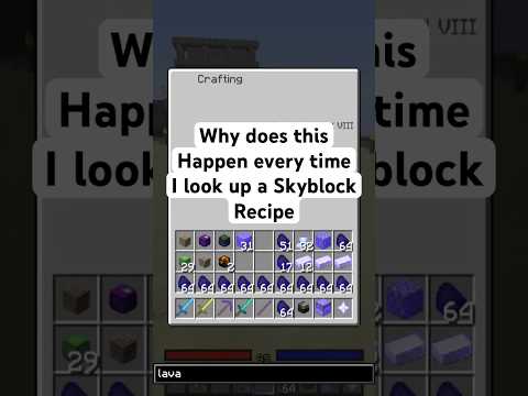 Jimmy Jam - Skyblock Recipes are Pricy