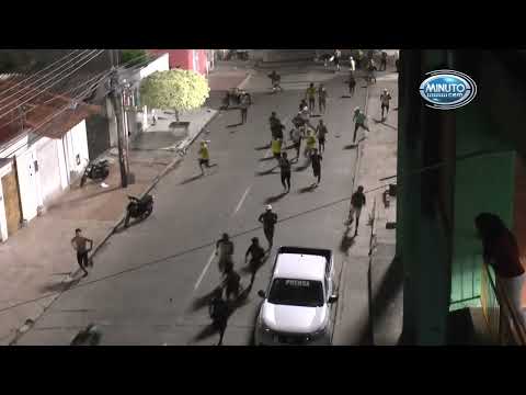 Luego del pitazo final en Montero, los hinchas de Guabirá y Oriente ingresaron en acción.