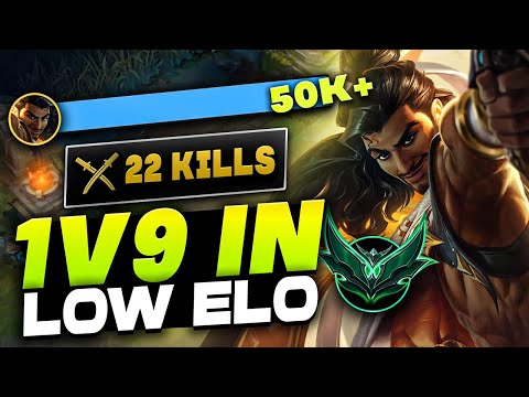 HOW TO 1V9 CARRY IN LOW ELO WITH AKSHAN | Unranked to Rank 1