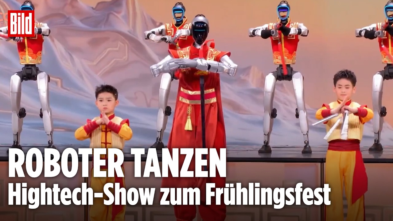 Kung Fu Robot: Chinas spektakulärer Technik-Tanz zum Frühlingsfest