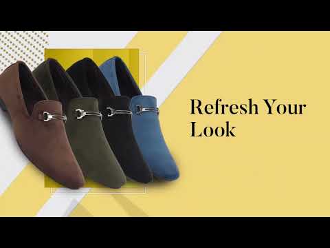 Men Tan Casual Velvet Slip-On Loafers