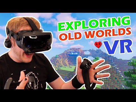 Exploring my Minecraft Hardcore Worlds in VR!