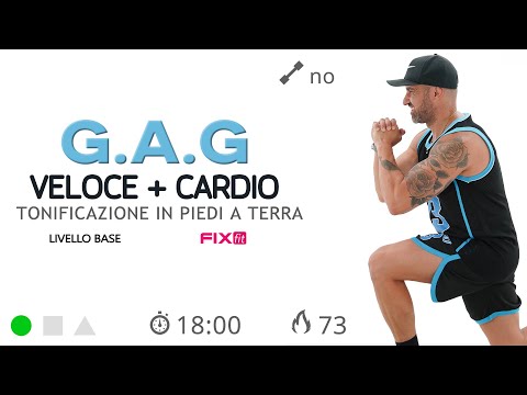 Allenamento GAG e Cardio Senza Salti: Esercizi Gambe, Addome e Glutei