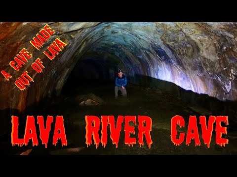Lava Cave! Exploring a Lava River Cave in the Mountains!