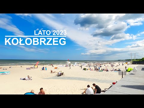 Poland Kołobrzeg Sikorskis Boulevard 💙❤️ | Walking tour | Summer 2023