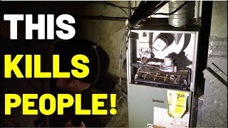 This Furnace Malfunction KILLS PEOPLE! Homeowners Should watch (ROLLOUT GAS BURN FURNACE)