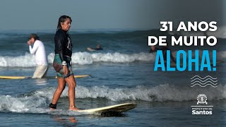 Entre pranchas, sorrisos e abraços, Escola Radical de Surfe de Santos celebra 31 anos