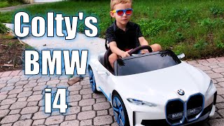 Colt got a BMW i4!!/BMW I4 12V Ride on Car for kids with Remote Control