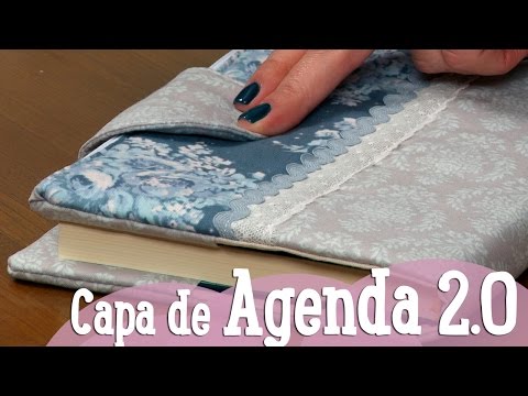 Capa de Livro em Tecido ou Capa de Agenda DIY - Costura Comigo
