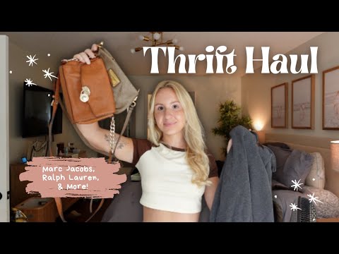 Come thrifting with me + thrifting haul! (Ralph Lauren, Marc Jacobs, Target, & More)