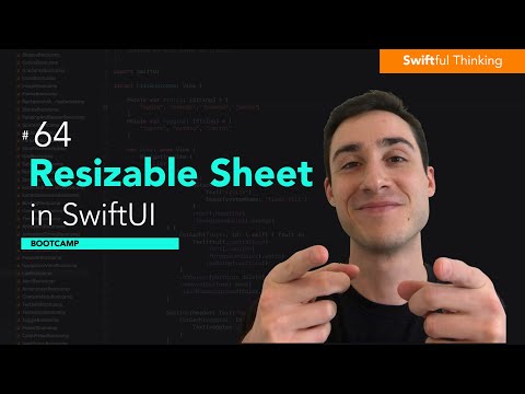 How to create resizable sheets in SwiftUI | Bootcamp #64 thumbnail