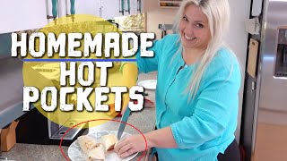 How to Make a HOT POCKET at Home Cook With Me Recipe - Homemade Hot Pockets