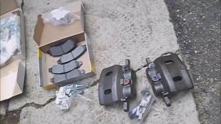 GMC Yukon Denali 08 front caliper sticking, and replacement with brakes, rotor