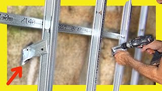▶︎▶︎ How to Install Metal Stud Framing 👉How To Install DRYWALL🔻 DIY Tutorial 🔺