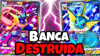 ¿EL MEJOR CONTROL? 🐸 Vaporeon ex y Greninja no dejan respirar al rival | POKÉMON TCG POCKET