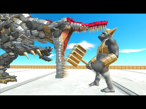 Ghor Hammer vs Mecha Units - Animal Revolt Battle Simulator