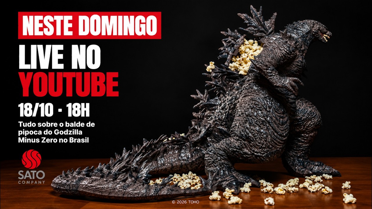 Tudo Sobre o Balde de Pipoca do Godzilla! Victor Sato Responde as Dúvidas ao Vivo