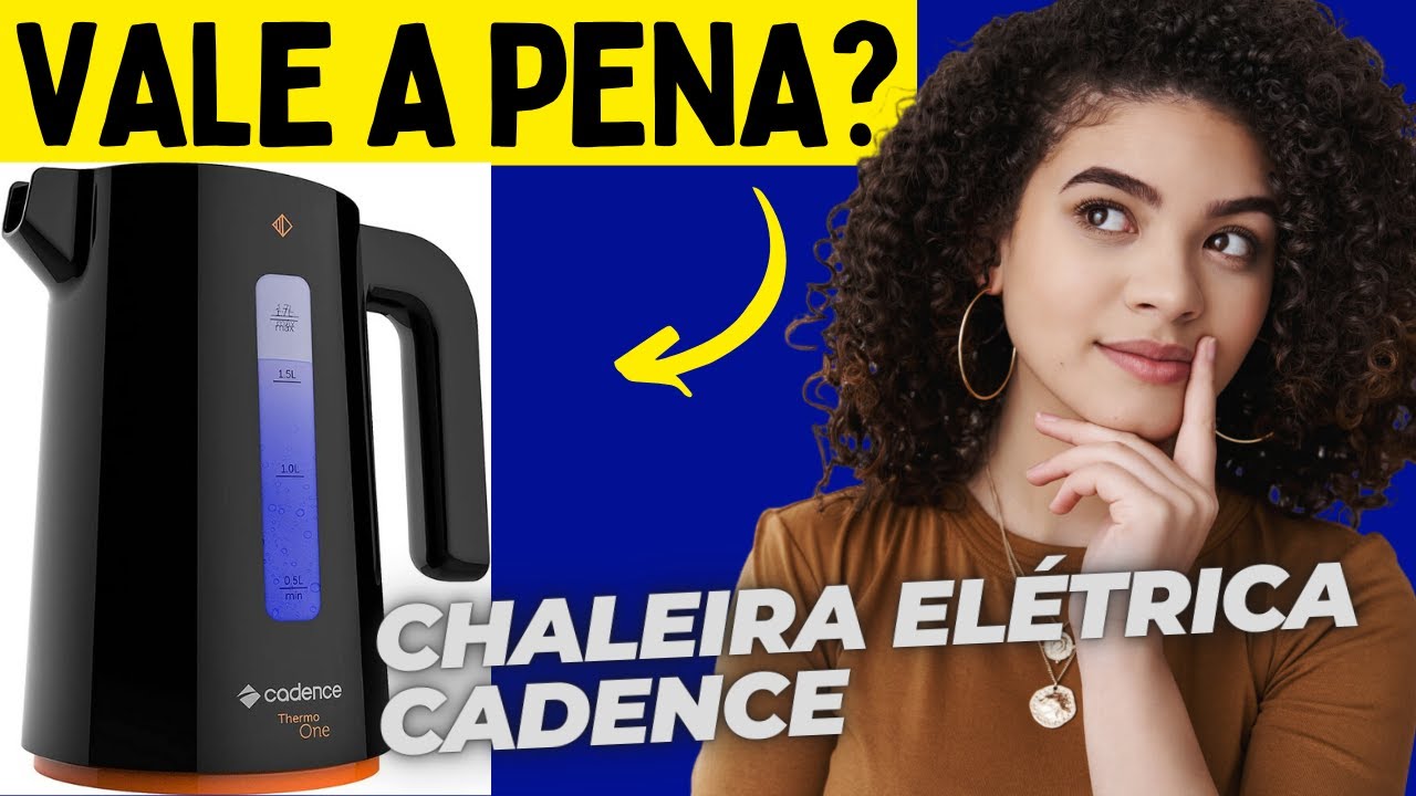 Chaleira Elétrica Cadence Contrast - Praticidade, Segurança e Economia | Achados da Amazon
