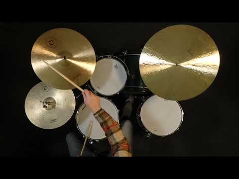 Used Turkish Millennium Crash Cymbal 17" 1085 grams - Good image 4