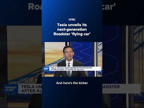 Tesla unveils its next-generation Roadster 'flying car'