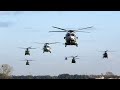 [4K] Awesome arrival military helicopters in front of the crowd | 
