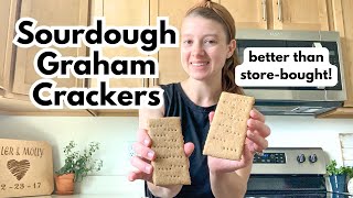 My Simple Sourdough Graham Crackers Recipe | BETTER THAN STORE BOUGHT!
