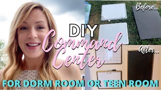 DIY Command Center | Message Center | Dorm Room Organization| Teen Room Organization|The Craf-T Home