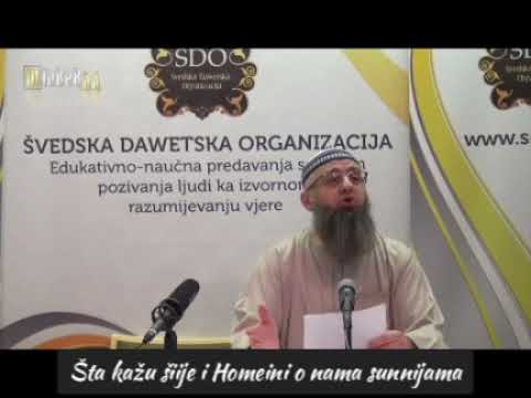 Šta kažu šiije i Homeini o nama sunnijama-Dr.Safet Kuduzović