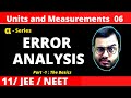 Units And Measurements 06 Error Analysis Part 1 JEE NEET