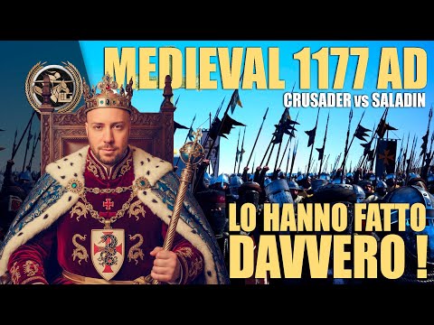 LO HANNO FATTO DAVVERO ! LA LEGA LOMBARDA 🐍 Medieval 1177 Crusader VS Saladin | Total War Rome 2 Mod