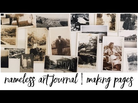 Nameless Vintage Art Journal Series Intro Supplies