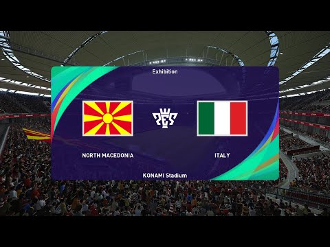 North Macedonia vs Italy (09/09/2023) UEFA EURO 2024 PES 2021