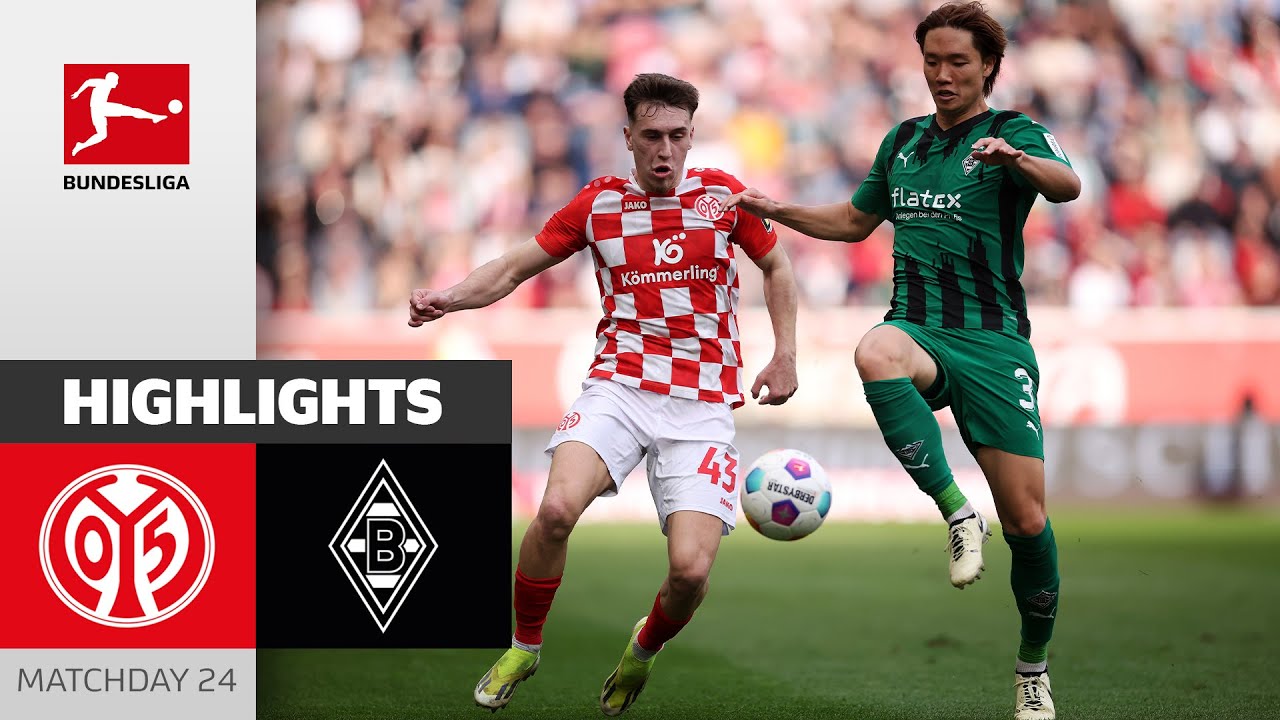 Mainz vs B. Monchengladbach Key Moments & Goals
