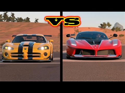 Dodge Viper vs Ferrari KK X