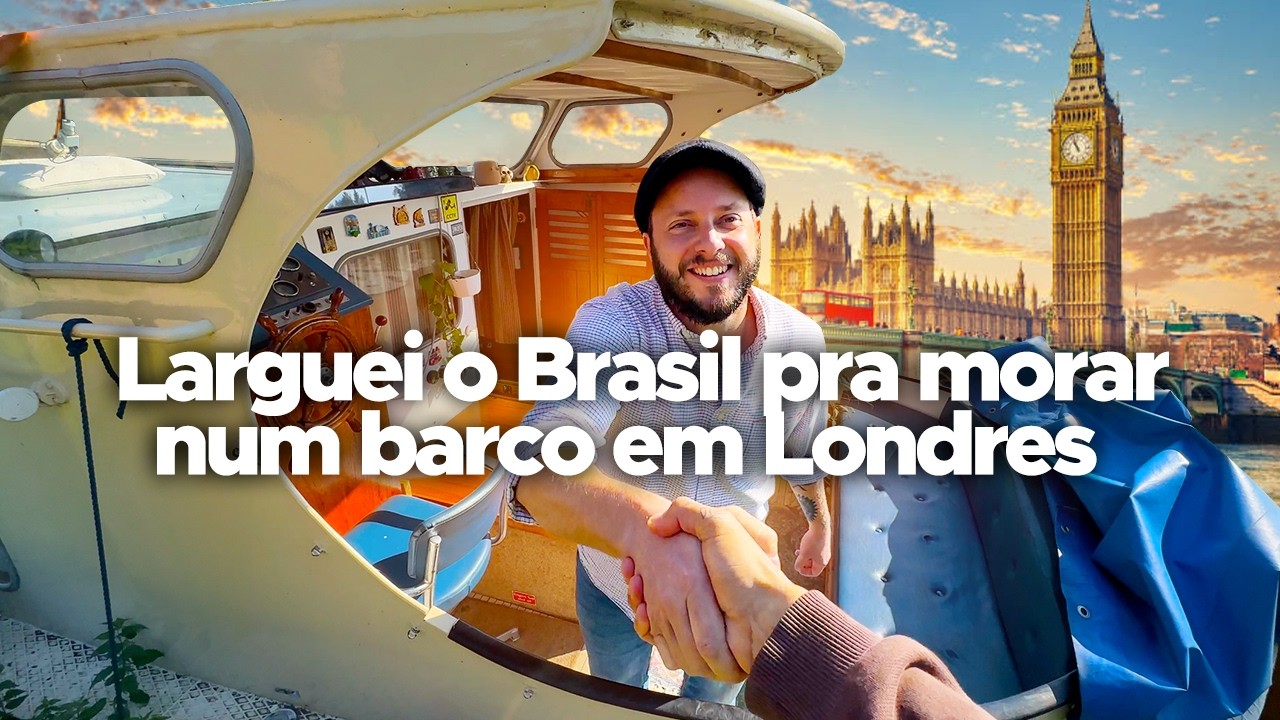 Quanto custa morar em um BARCO em LONDRES? Mostramos TUDO!