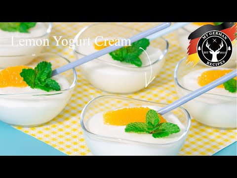 Refreshing Lemon Yogurt Cream ✪ MyGerman.Recipes