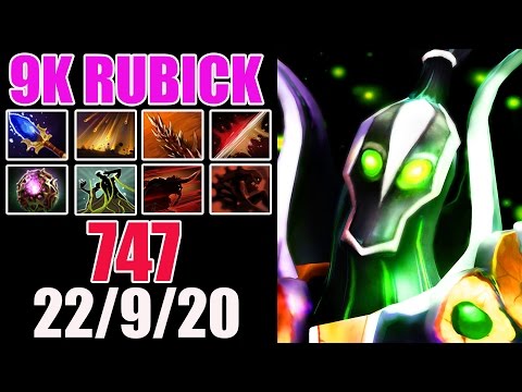 NEW 9K RUBICK! - 747 Plays Rubick WITH STOLEN SKILLS & MADE 22 KILLS in Ranked - Dota 2