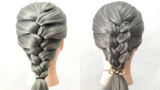 Download lagu 2 Cara Membuat Kepang Sederhana untuk Pemula I How to Basic Braid For Beginners I Hairstyle mp3