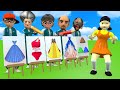 Squid Game Vs Scary Teacher 3D Squid Girl Bikini Dressing Room Long Dress Drawing 5 Times Challenge
