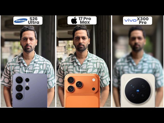 Asli Camera King  ???? Vivo X300 Pro vs S26 Ultra vs iPhone 17 Pro Max