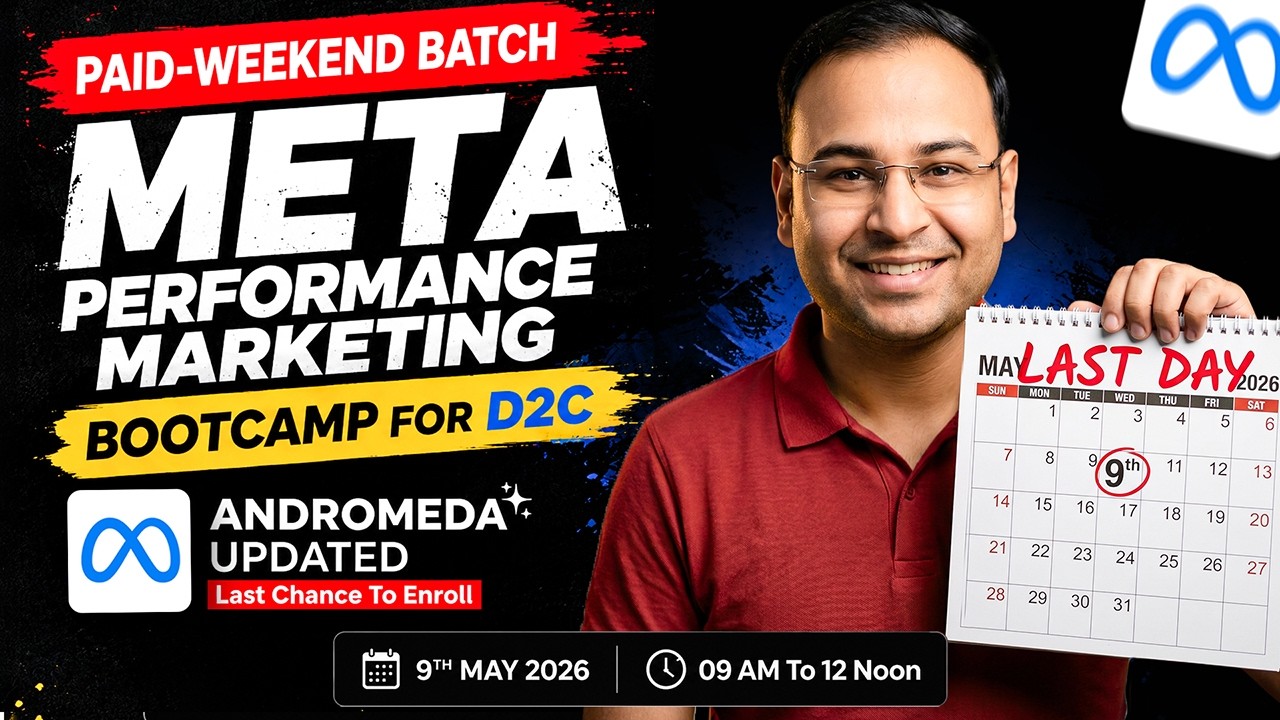 Last Day to Enrol into Meta Performance Marketing Bootcamp - Umar Tazkeer
